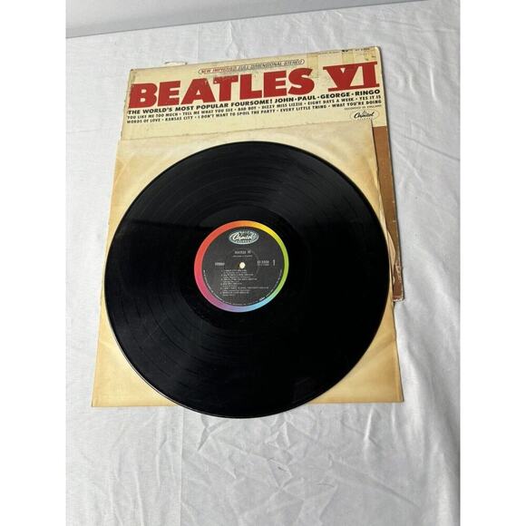 Beatles VI-Record-LP-Album-USA-1965-Stereo-Capitol-ST2358 - Picture 4 of 4